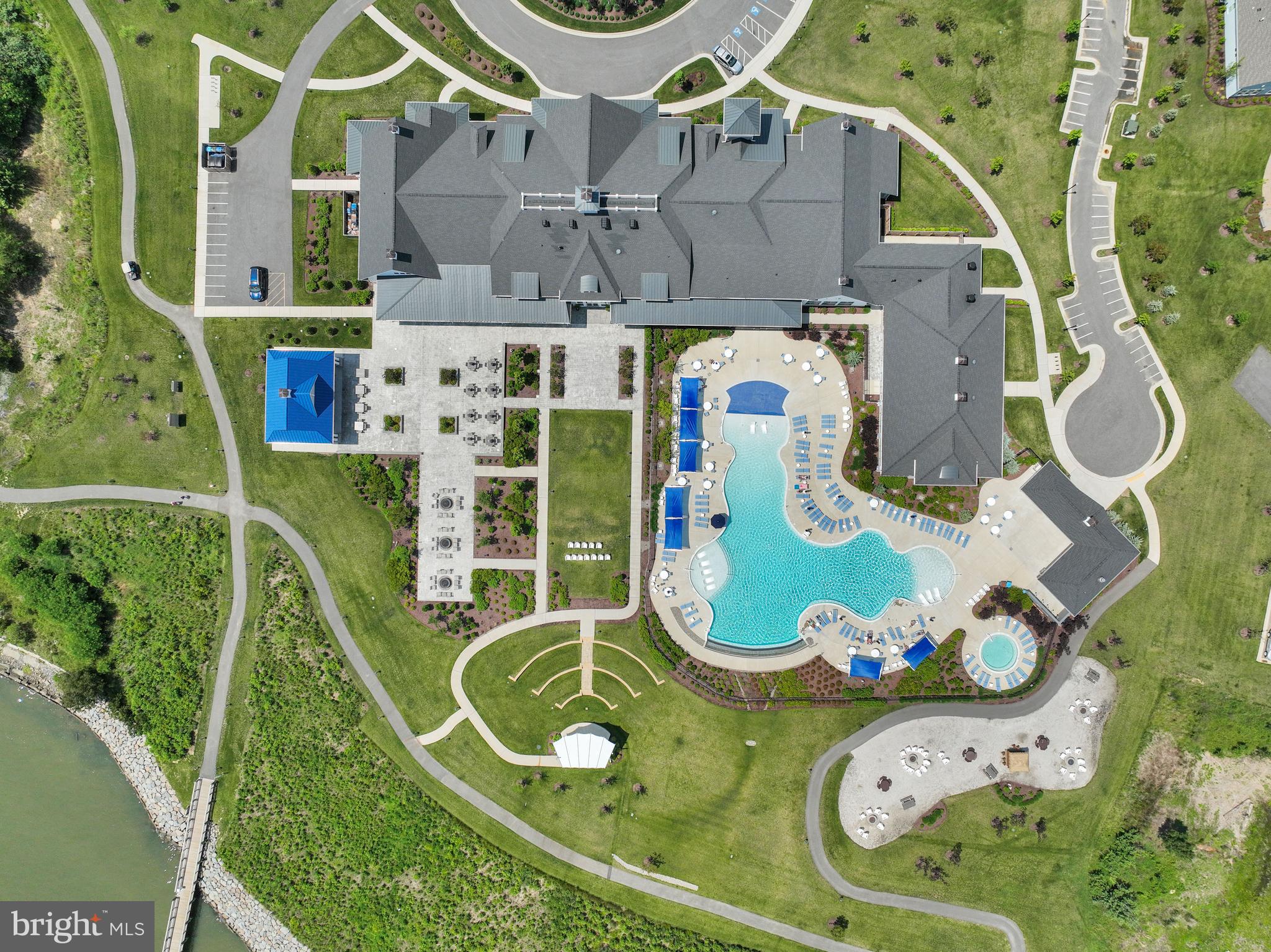 111 Marshgrass Way, Unit 21 Chester, MD 21619 - Photo 55 of 57 an aerial view of a swimming pool