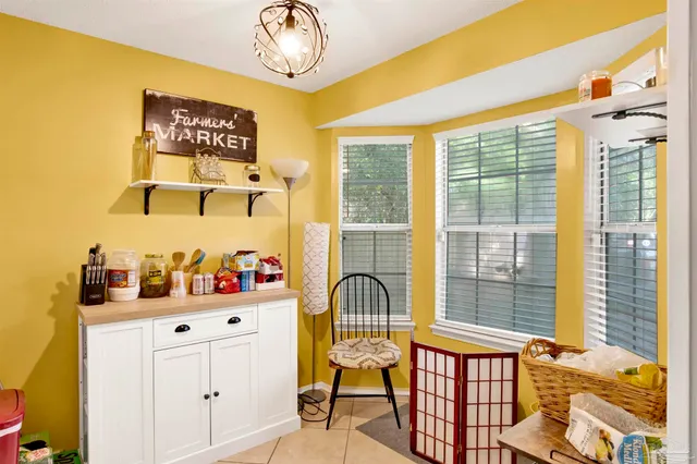 a view of a bedroom with a window