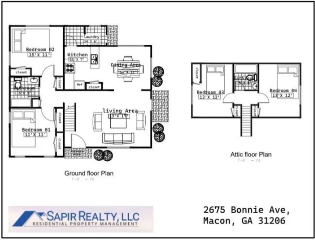 $1,175 | 2675 Bonnie Avenue, Macon, GA 31206