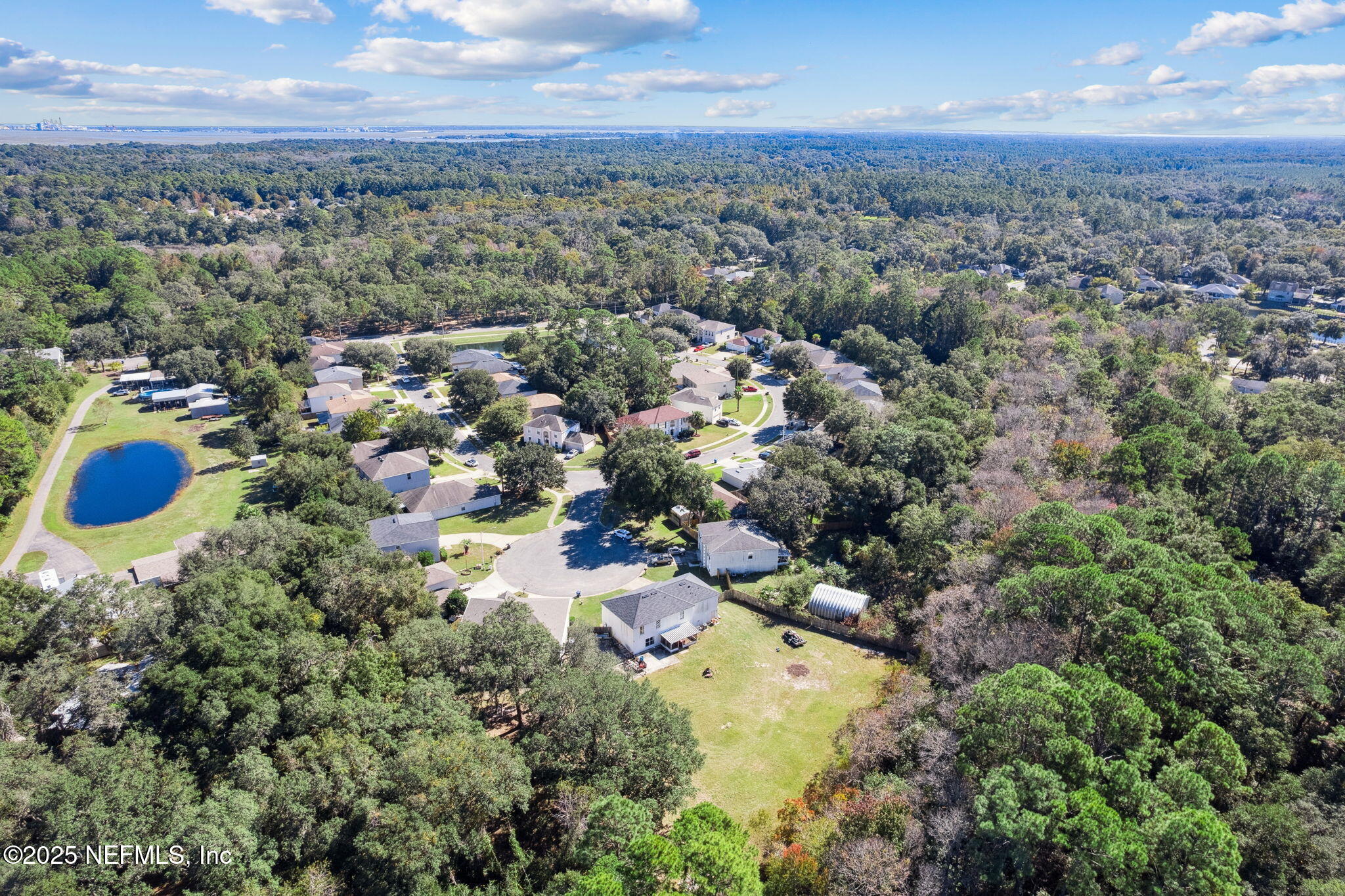 87002 Kip Lane Yulee, FL 32097 - Photo 50 of 54 an aerial view of a house with a yard