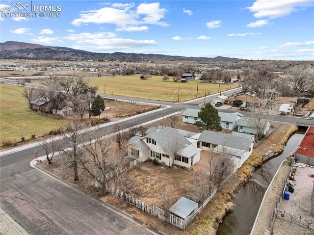 a view of a city and an ocean view