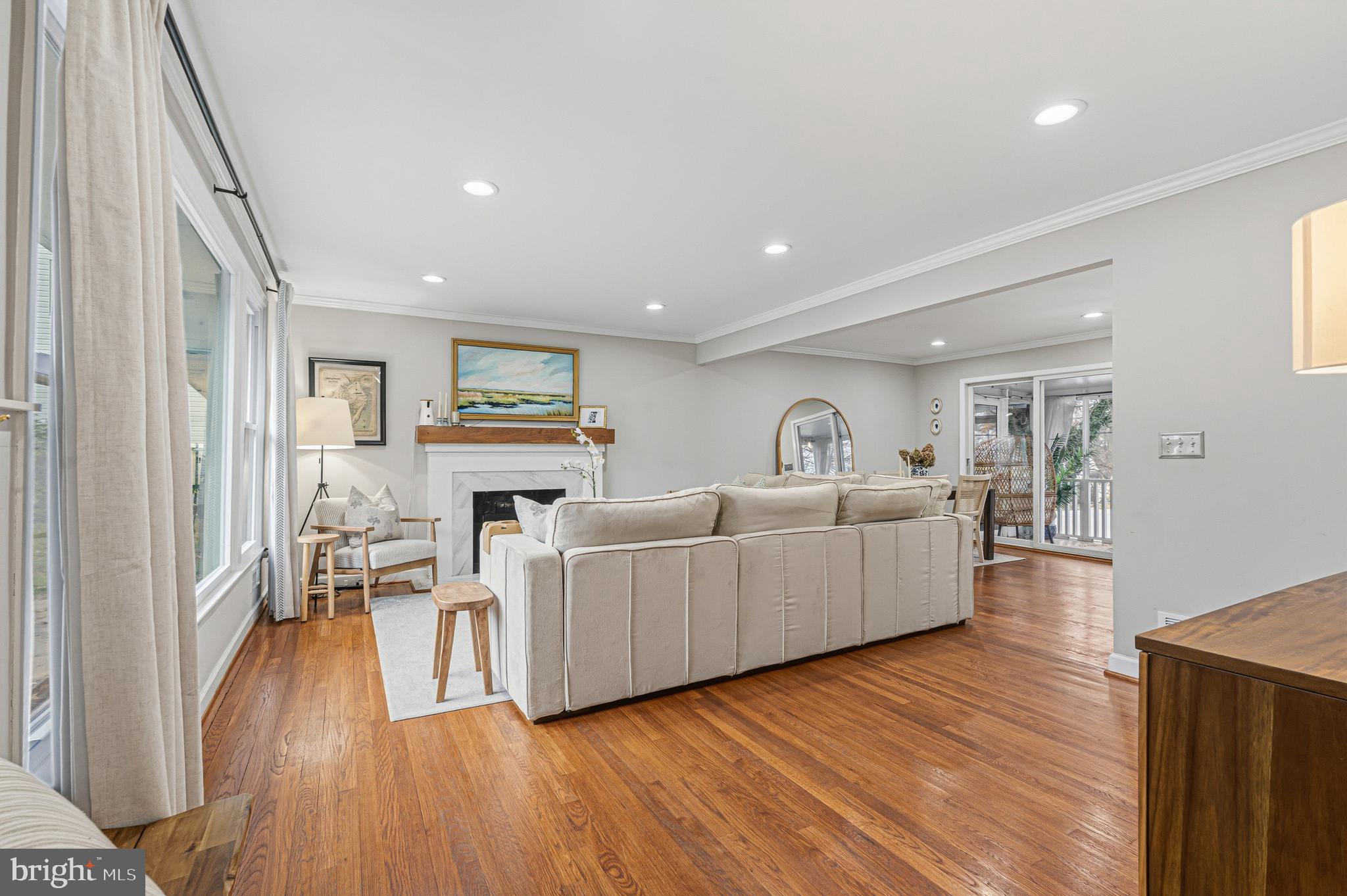 231 East Timonium Road Lutherville-Timonium, MD 21093 - Photo 13 of 66 a living room with furniture and a fireplace