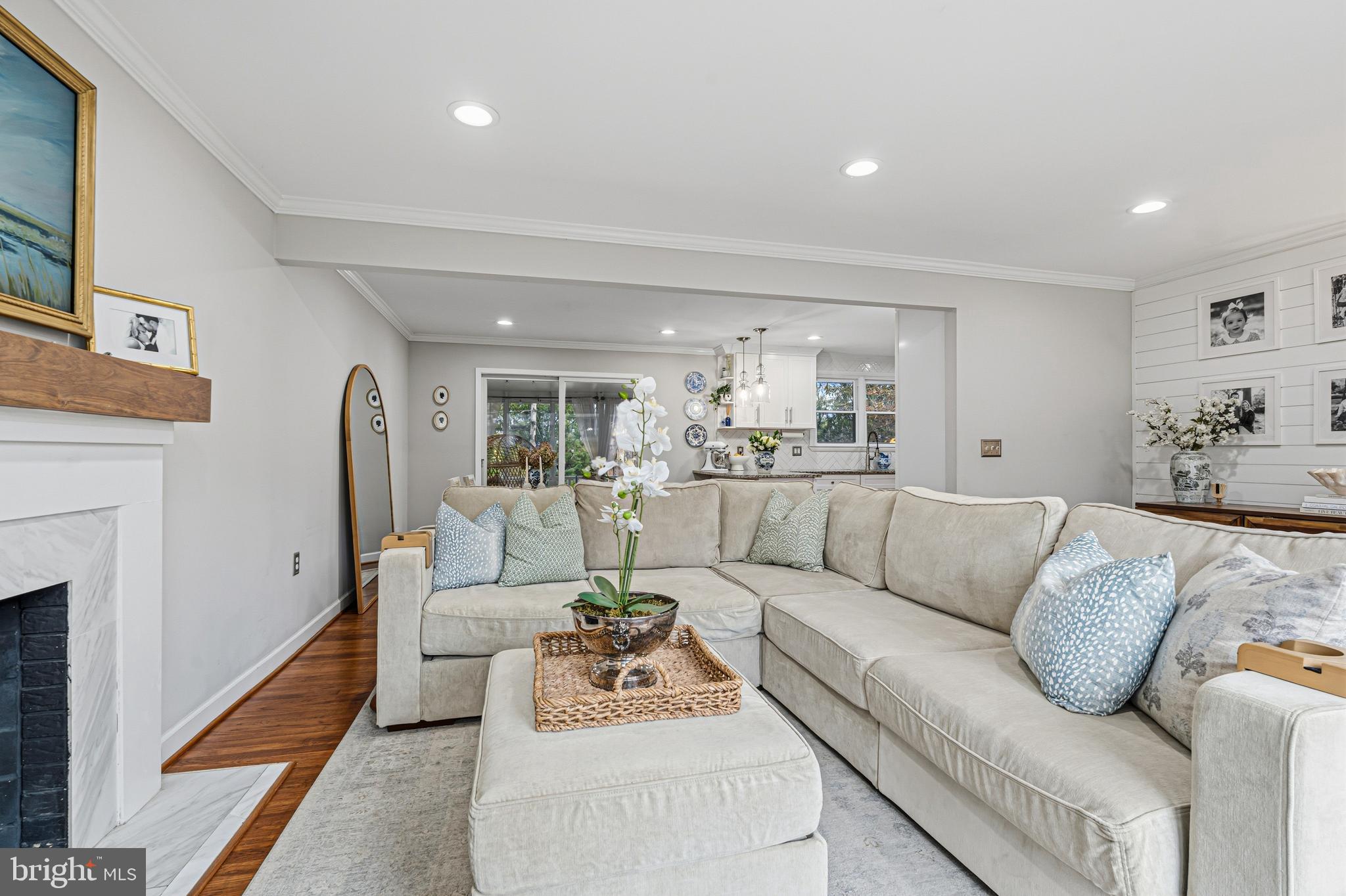 231 East Timonium Road Lutherville-Timonium, MD 21093 - Photo 15 of 66 a living room with furniture and a fireplace