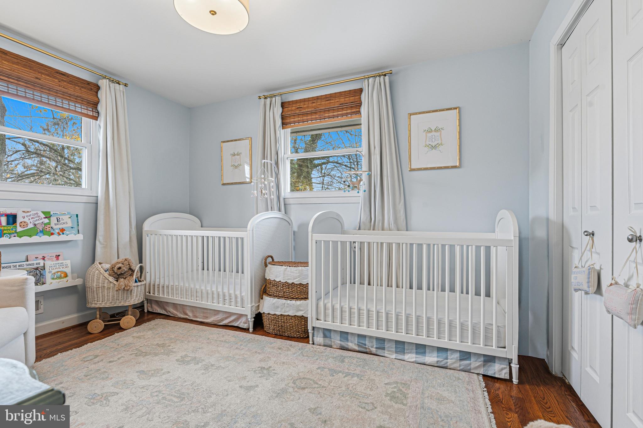 231 East Timonium Road Lutherville-Timonium, MD 21093 - Photo 31 of 66 a view of a bedroom with baby crib and a window