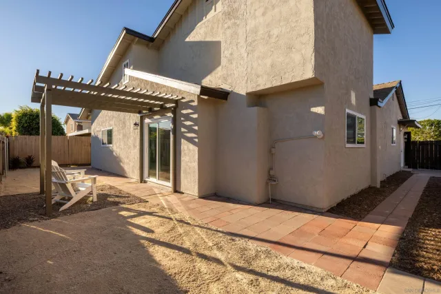 a front view of a house