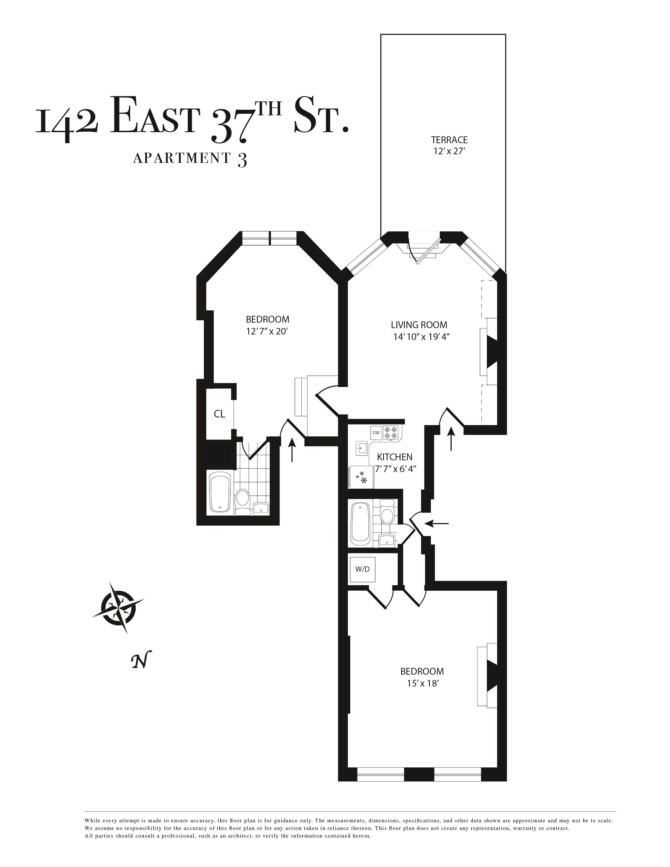 142 East 37th Street, Unit 3 Manhattan, NY 10016 - Photo 10 of 10 a picture of a book and a bed