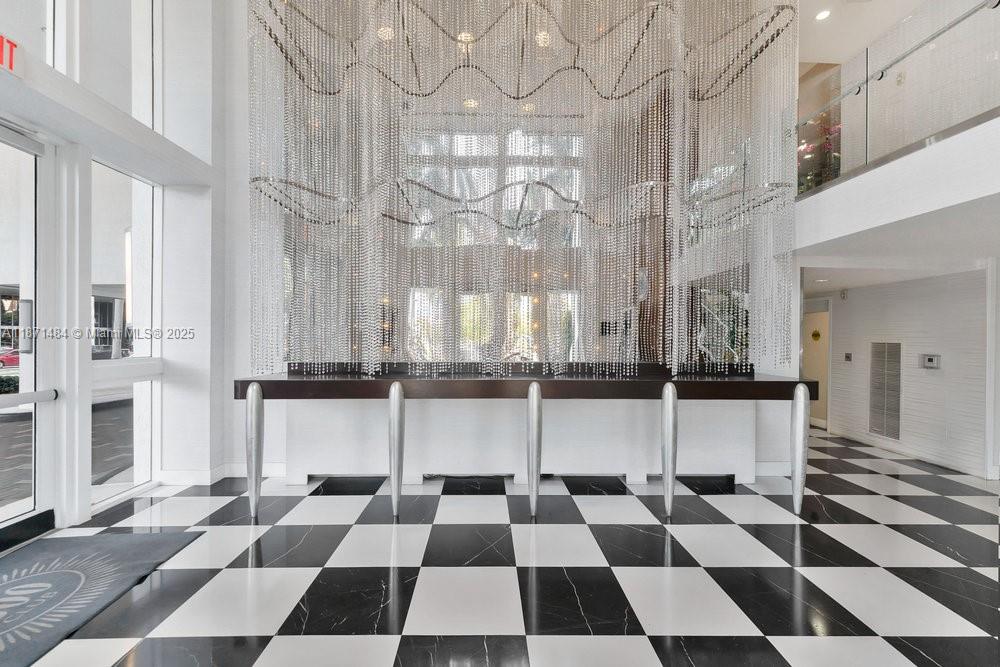 1800 North Bayshore Drive, Unit 614 Miami, FL 33132 - Photo 18 of 29 a view of a black and white checkered floor