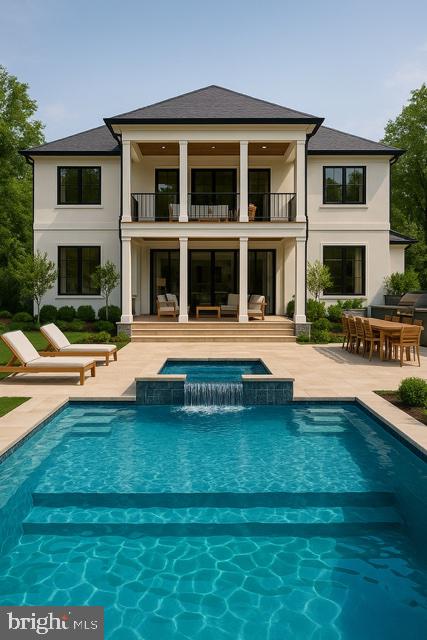 11313 Marcliff Road North Bethesda, MD 20852 - Photo 20 of 22 a swimming pool with outdoor seating and yard