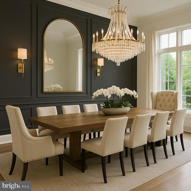 11313 Marcliff Road North Bethesda, MD 20852 - Photo 5 of 22 a view of a dining room with furniture and chandelier