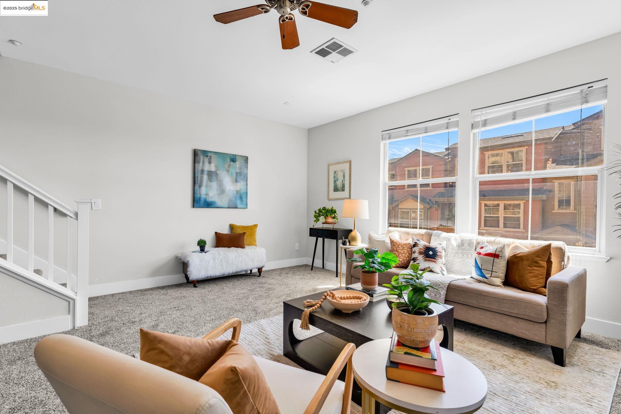 6063 Old Quarry Loop Oakland, CA 94605 - Photo 3 of 36 a living room with furniture and a large window