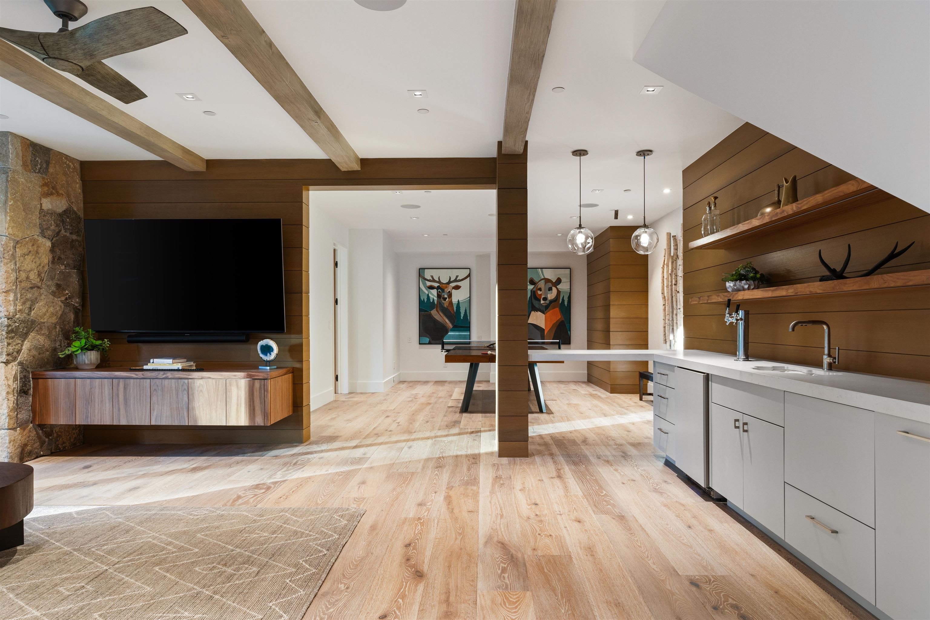 8207 Ehrman Drive Truckee, CA 96161 - Photo 16 of 21 a living room with a flat screen tv and a couch