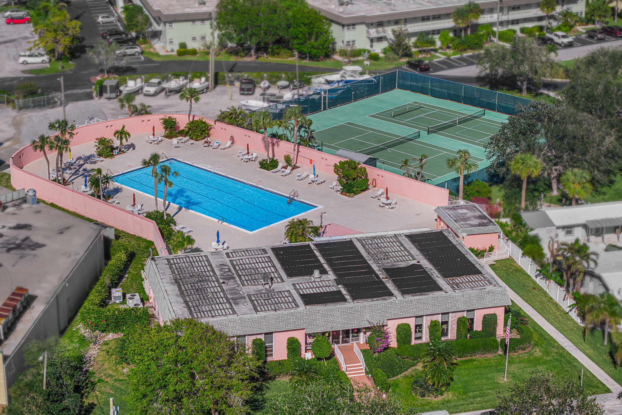 1351 Bayshore Drive, Unit 304 Fort Pierce, FL 34949 - Photo 16 of 25 an aerial view of a balcony with chairs and a table