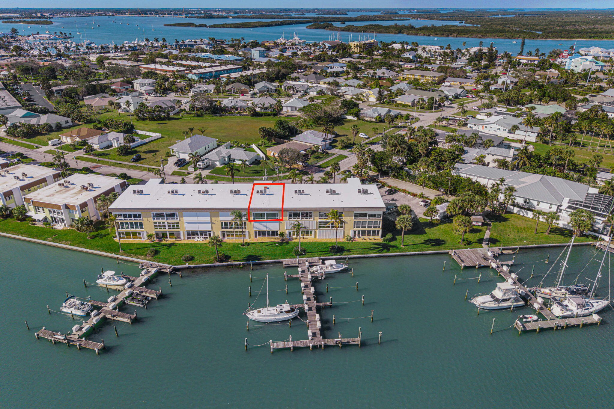 1351 Bayshore Drive, Unit 304 Fort Pierce, FL 34949 - Photo 2 of 25 an aerial view of a house with a ocean view