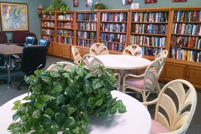 an aerial view of a house with a outdoor space