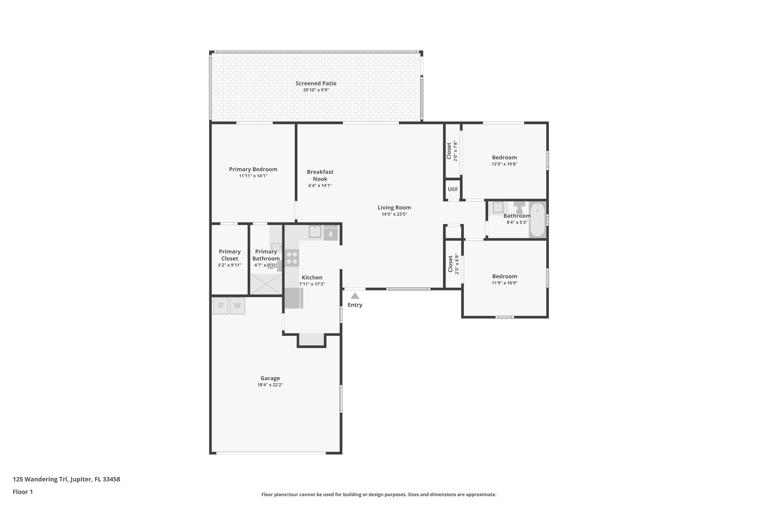 125 Wandering Trail, Unit TRL Jupiter, FL 33458 - Photo 22 of 22 a picture of floor plan