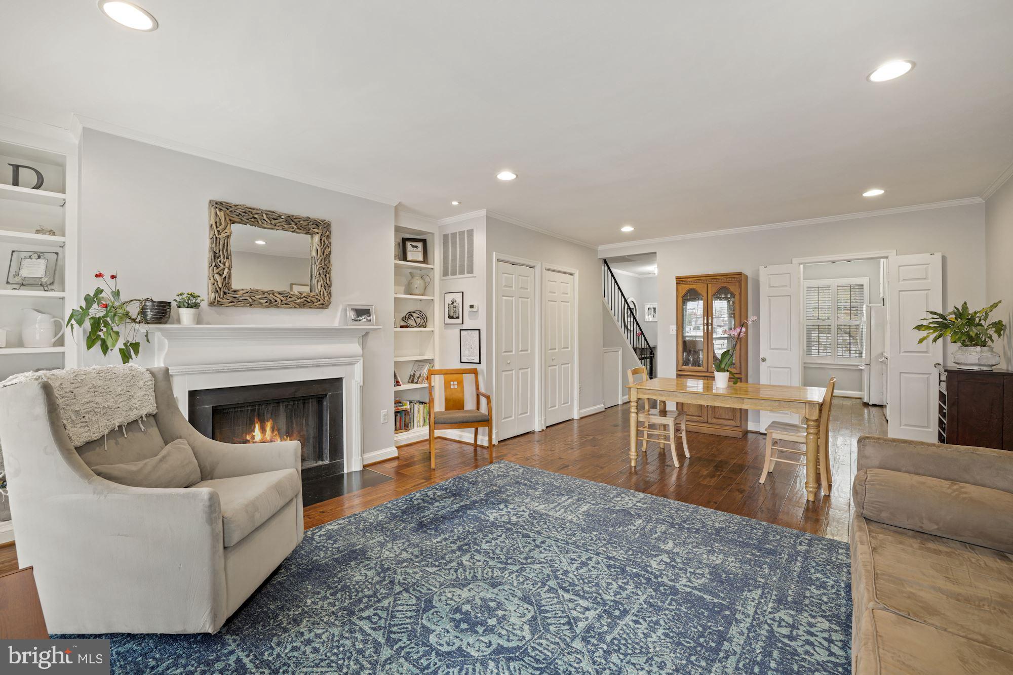 1650 Beekman Place Northwest, Unit A Washington, DC 20009 - Photo 11 of 25 Cozy wood-burning FP w/built-ins