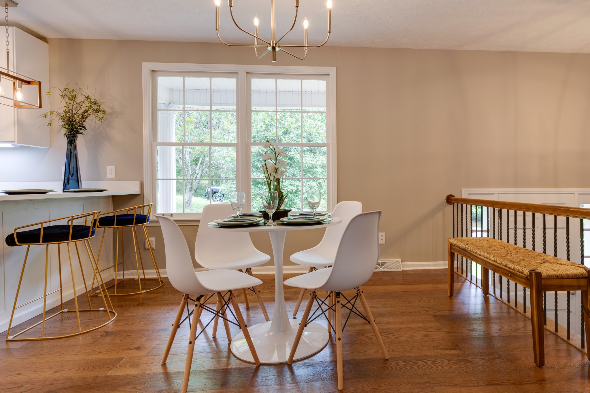 112 Lee Road Dickson, TN 37055 - Photo 15 of 39 a view of a dining room with furniture window and wooden floor