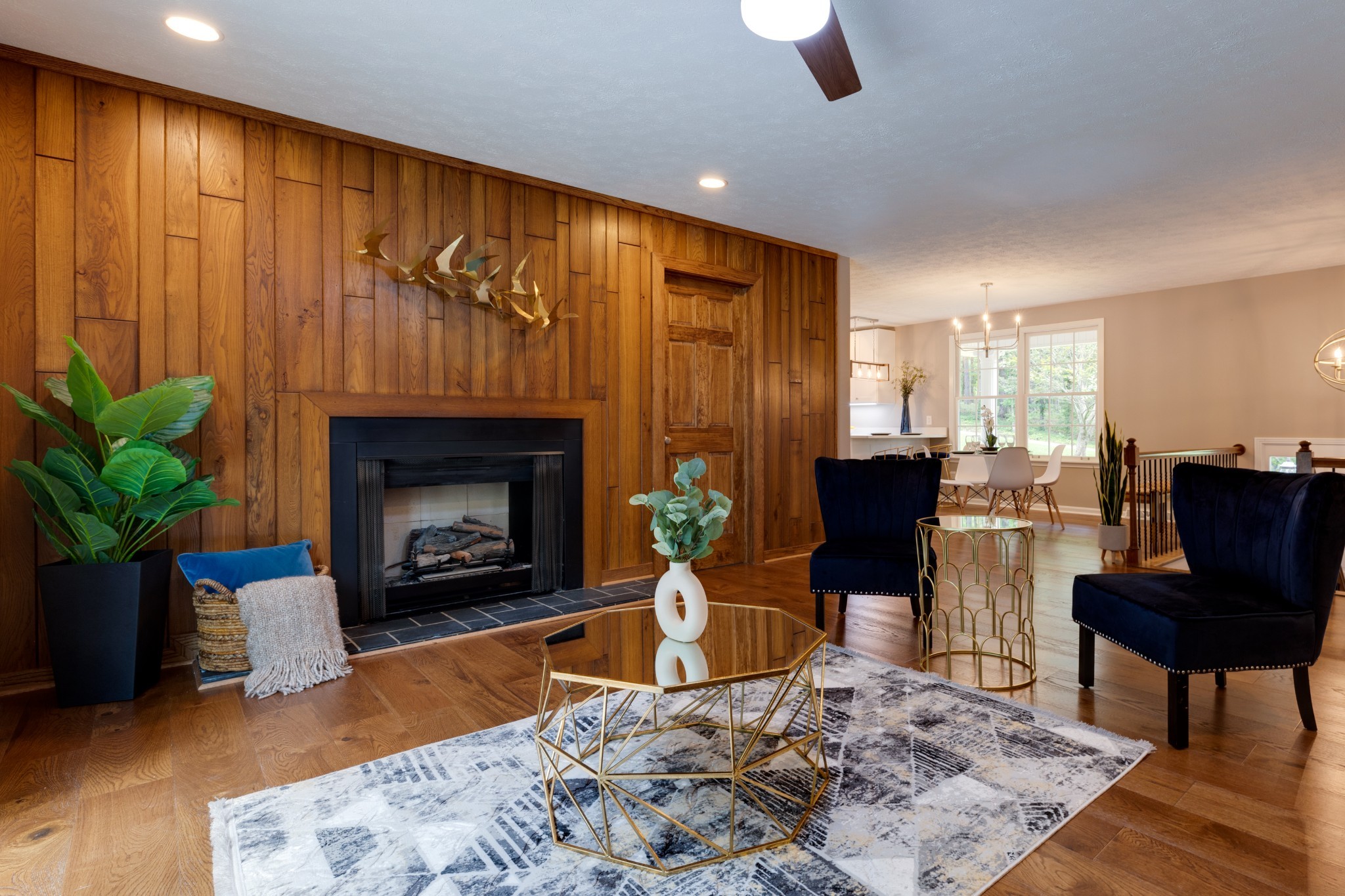 112 Lee Road Dickson, TN 37055 - Photo 2 of 39 a living room with furniture and a fireplace