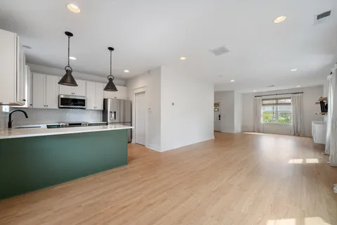 a view of kitchen and window