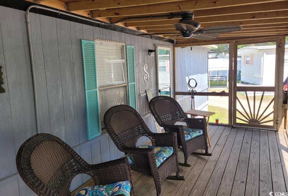 356 Calhoun Drive Murrells Inlet, SC 29576 - Photo 19 of 26 Sunroom / solarium with a ceiling fan
