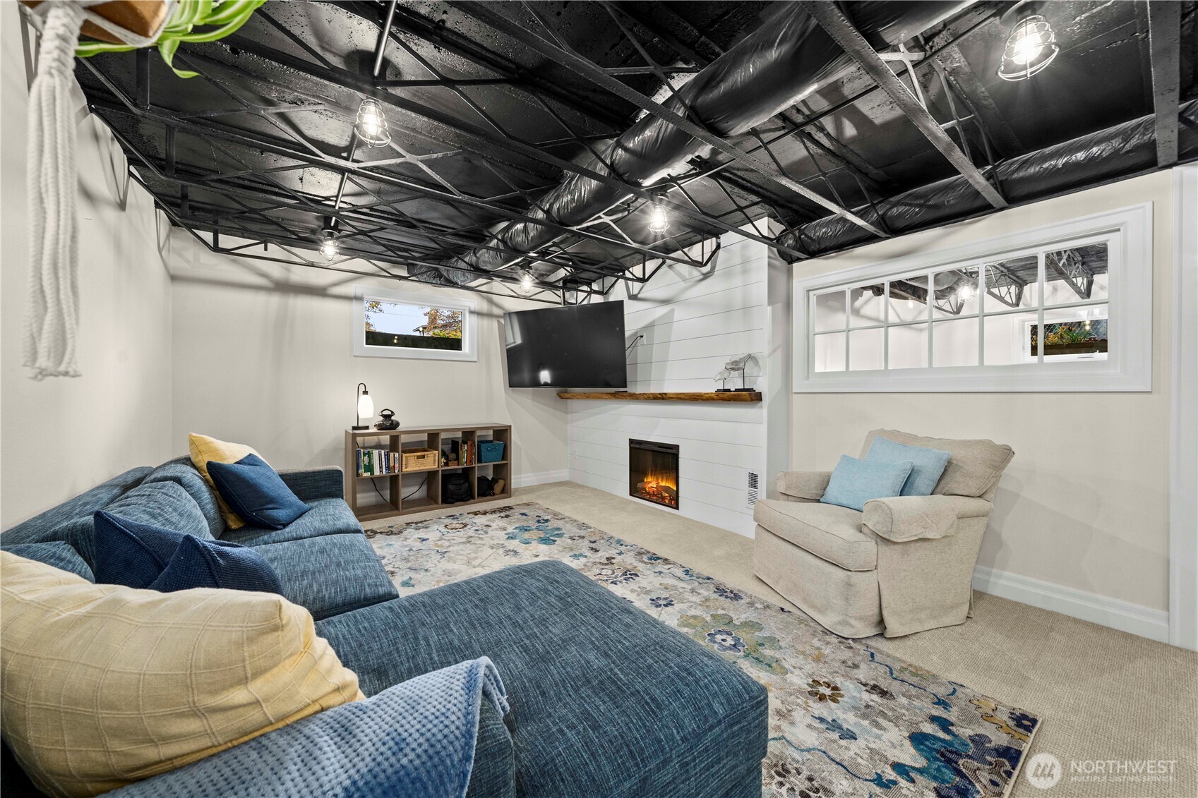 1001 South Prospect Street Tacoma, WA 98405 - Photo 34 of 40 a living room with furniture and a fireplace