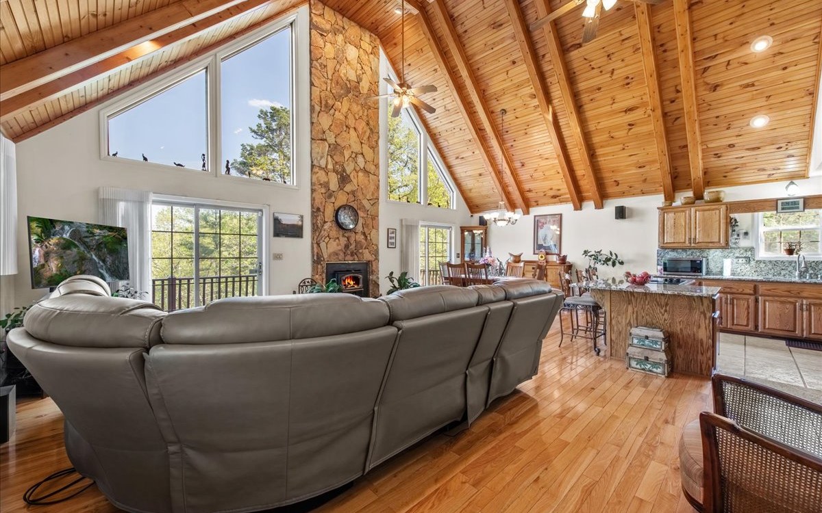 94 Mull Ln Circle Morganton, GA 30560 - Photo 15 of 67 a living room with furniture and a large window