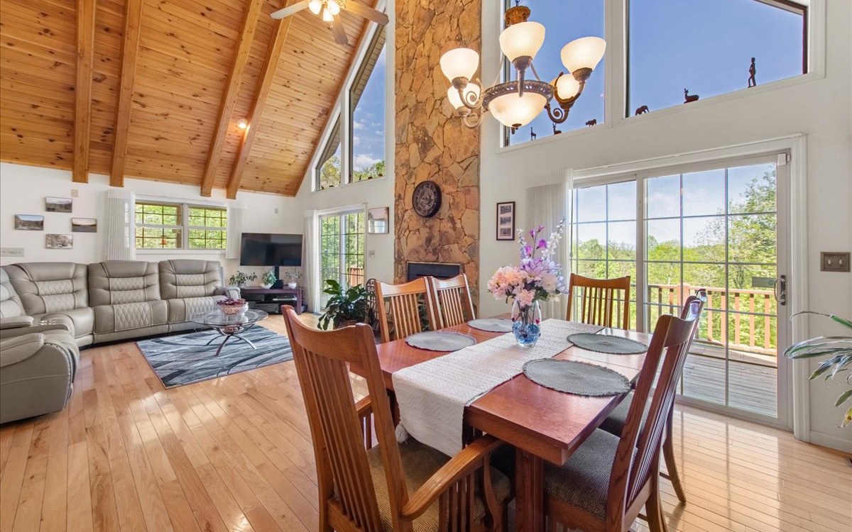 94 Mull Ln Circle Morganton, GA 30560 - Photo 28 of 67 a view of a dining room with furniture window and outside view