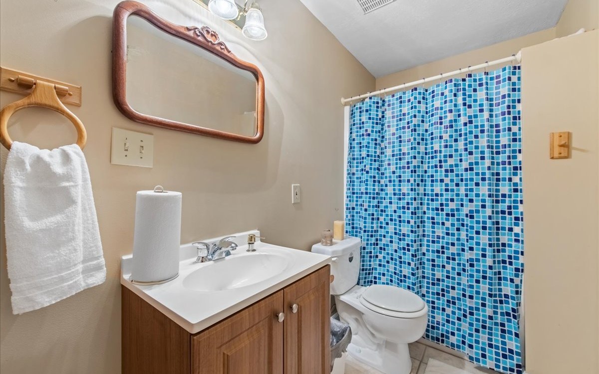 94 Mull Ln Circle Morganton, GA 30560 - Photo 46 of 67 a bathroom with a sink toilet mirror and shower