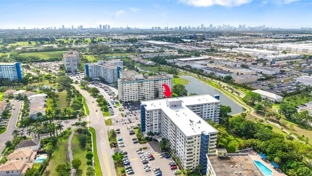 an aerial view of city