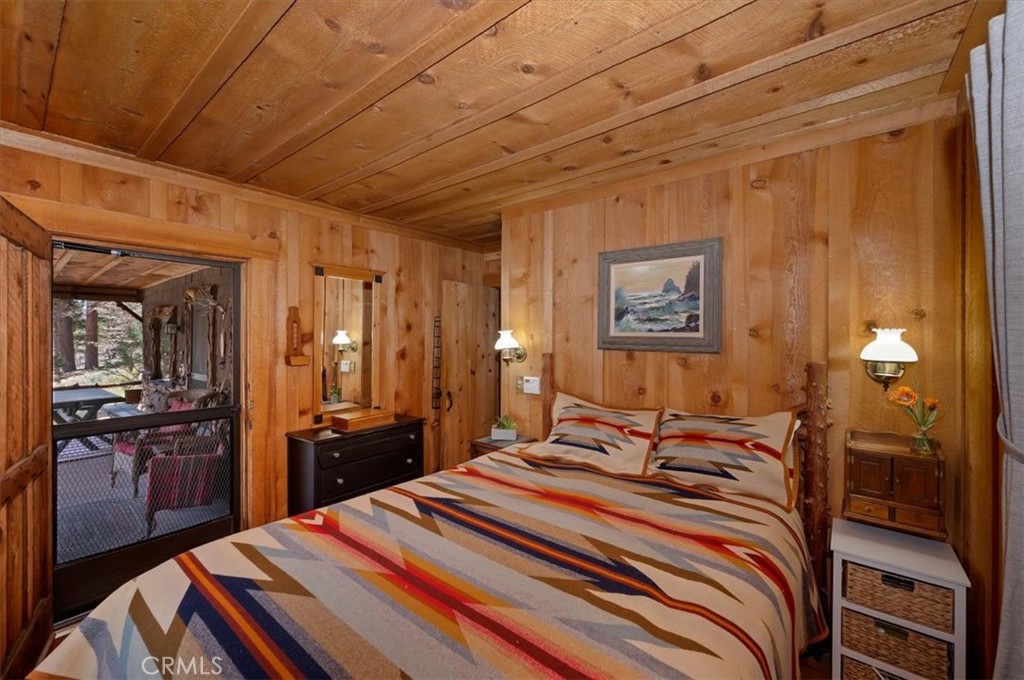 22 Polique Canyon Road Fawnskin, CA 92333 - Photo 17 of 42 Bedroom off covered deck