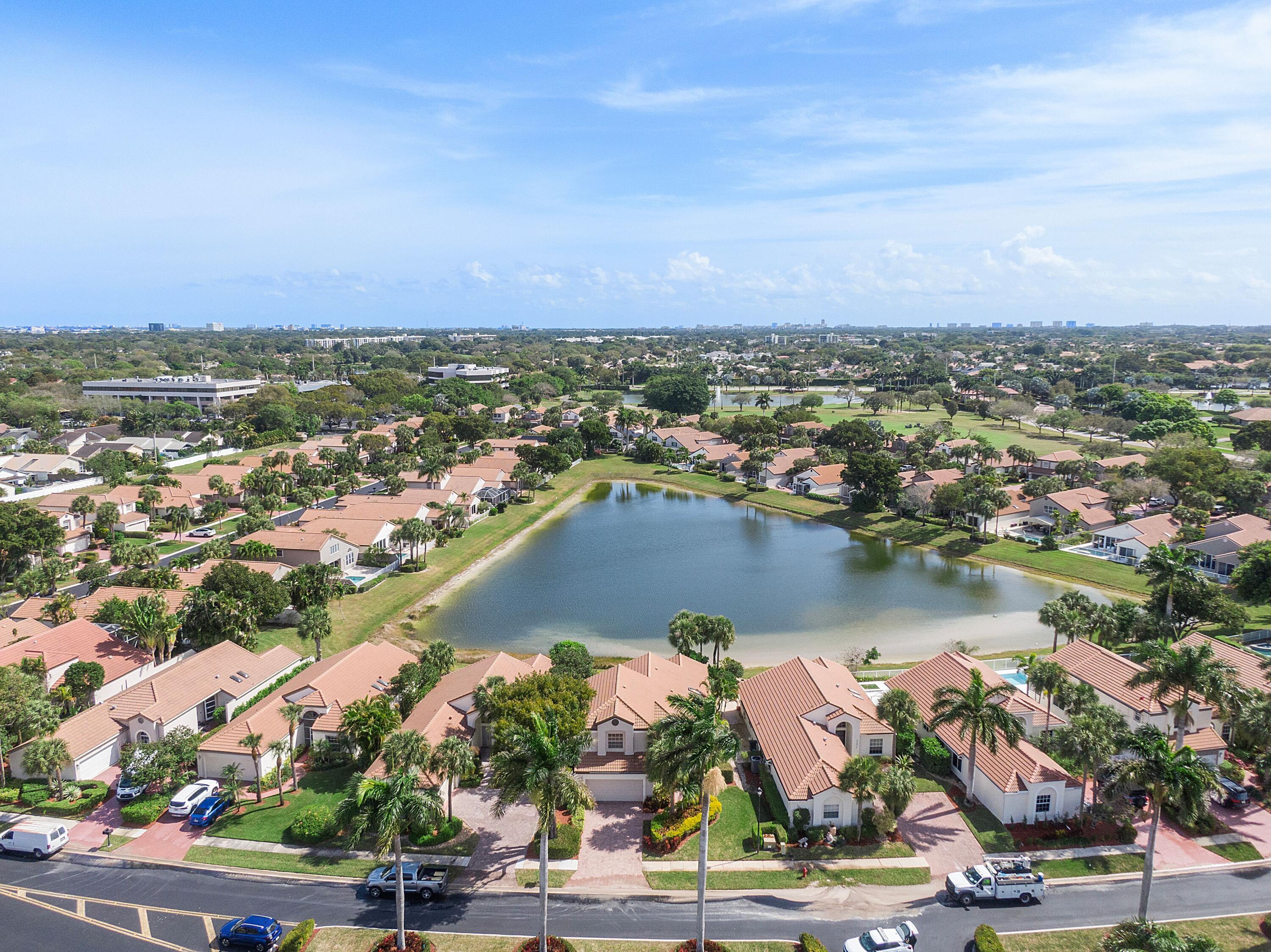 22570 Esplanada Drive Boca Raton, FL 33433 - Photo 36 of 47 ariel of lake and home