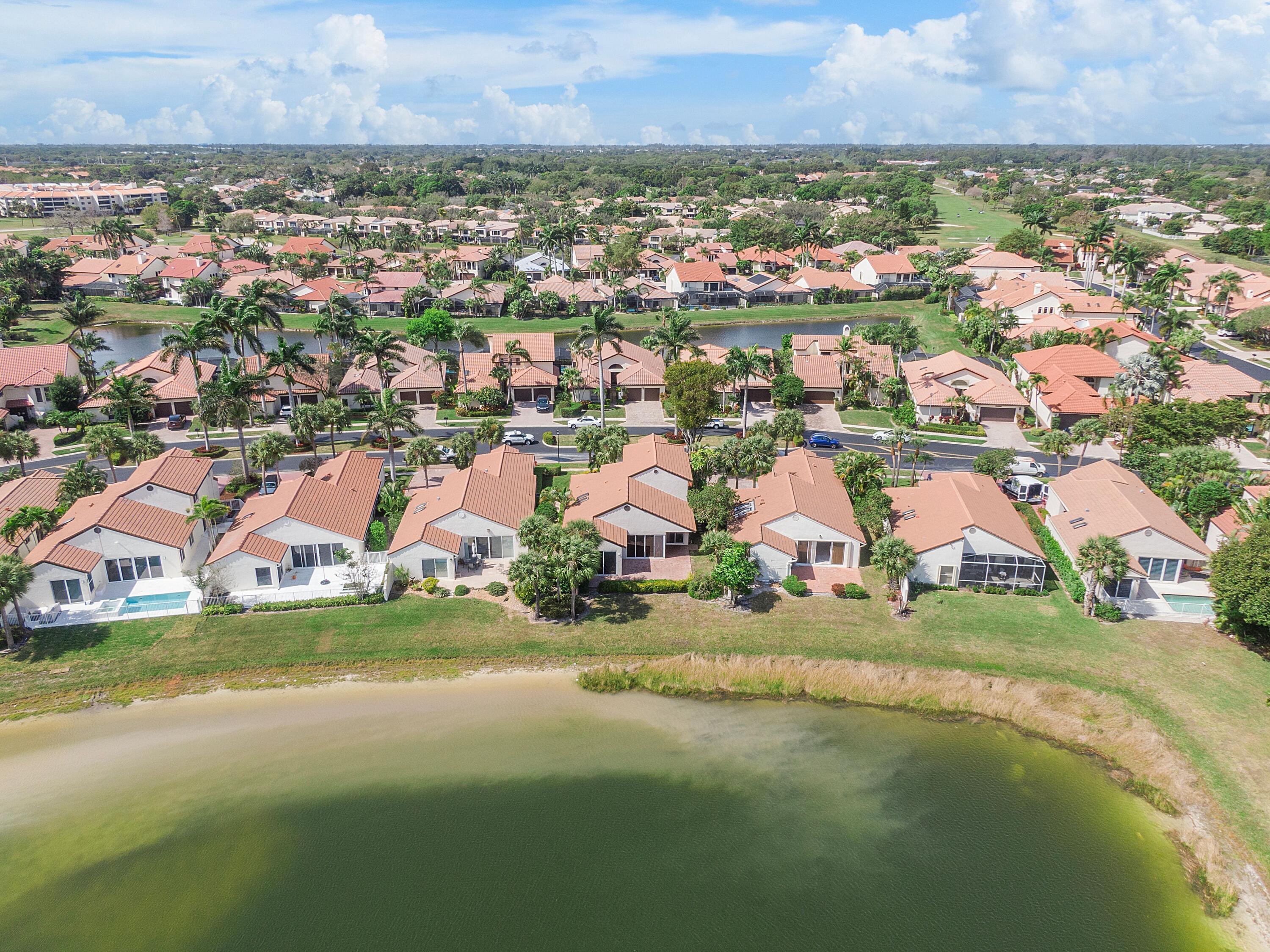 22570 Esplanada Drive Boca Raton, FL 33433 - Photo 37 of 47 ariel of lake and home