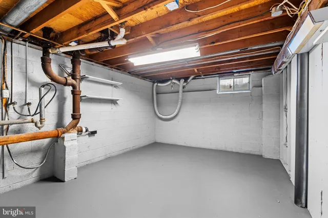 a view of storage and utility room