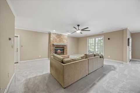 a view of a patio with couple of chairs
