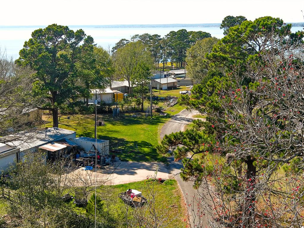 26 Phillips Road Onalaska, TX 77360 - Photo 10 of 11 a view of a swimming pool with lawn chairs and plants