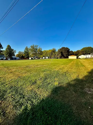 a view of an ocean from a yard