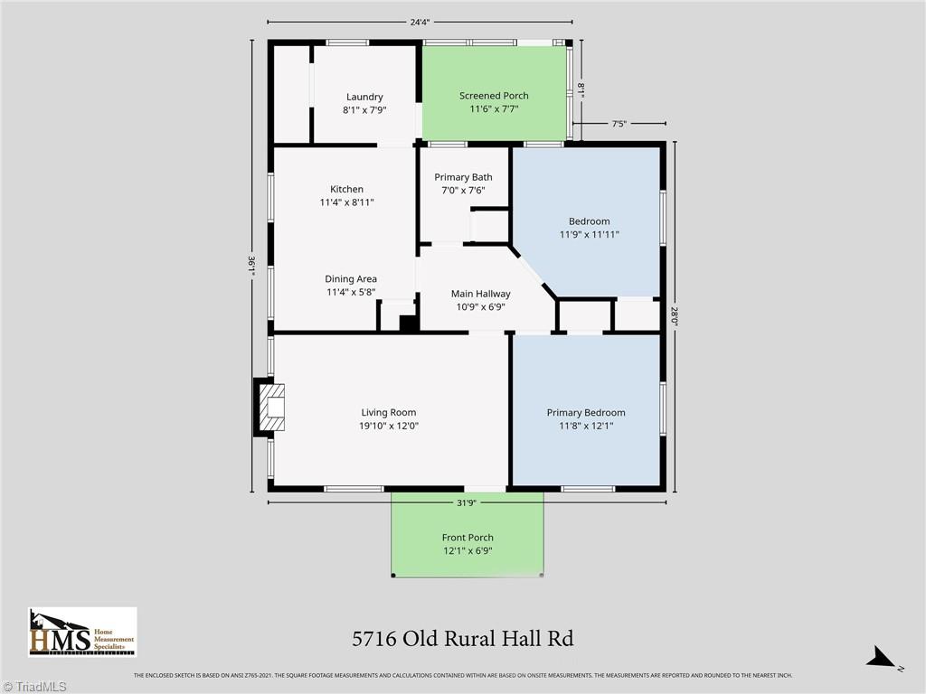 5716 Old Rural Hall Road Winston-Salem, NC 27105 - Photo 22 of 22 Floorplan
