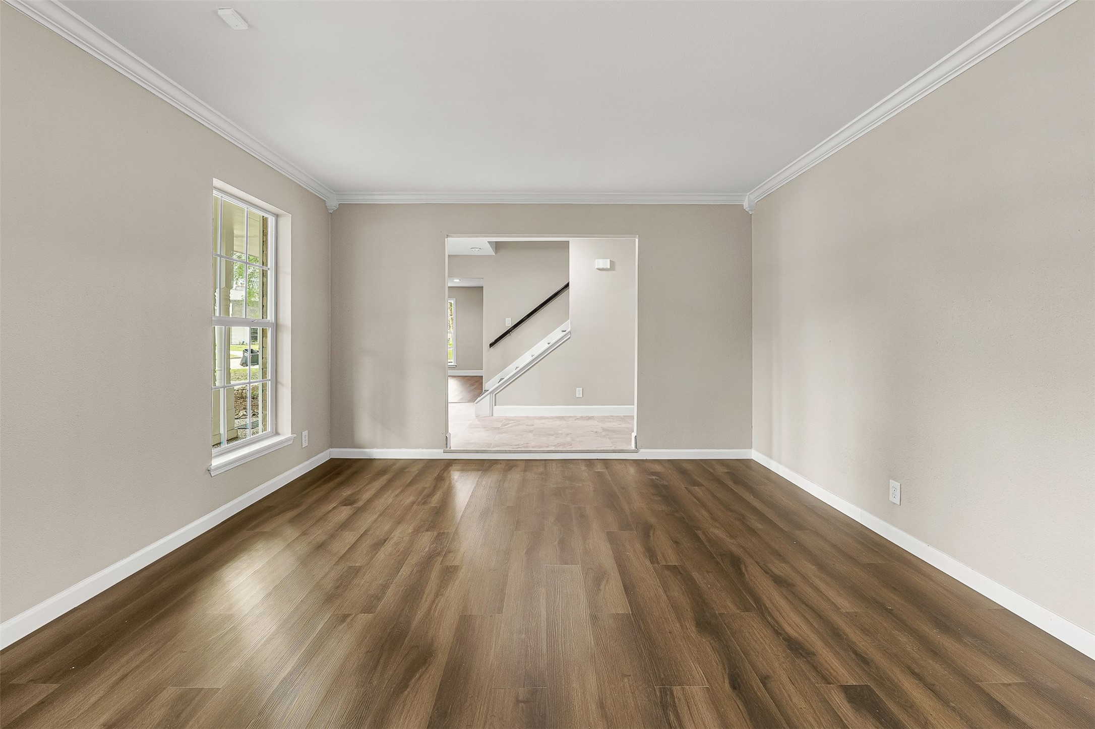 4238 Annawood Circle Spring, TX 77388 - Photo 17 of 46 wooden floor in an empty room with a window