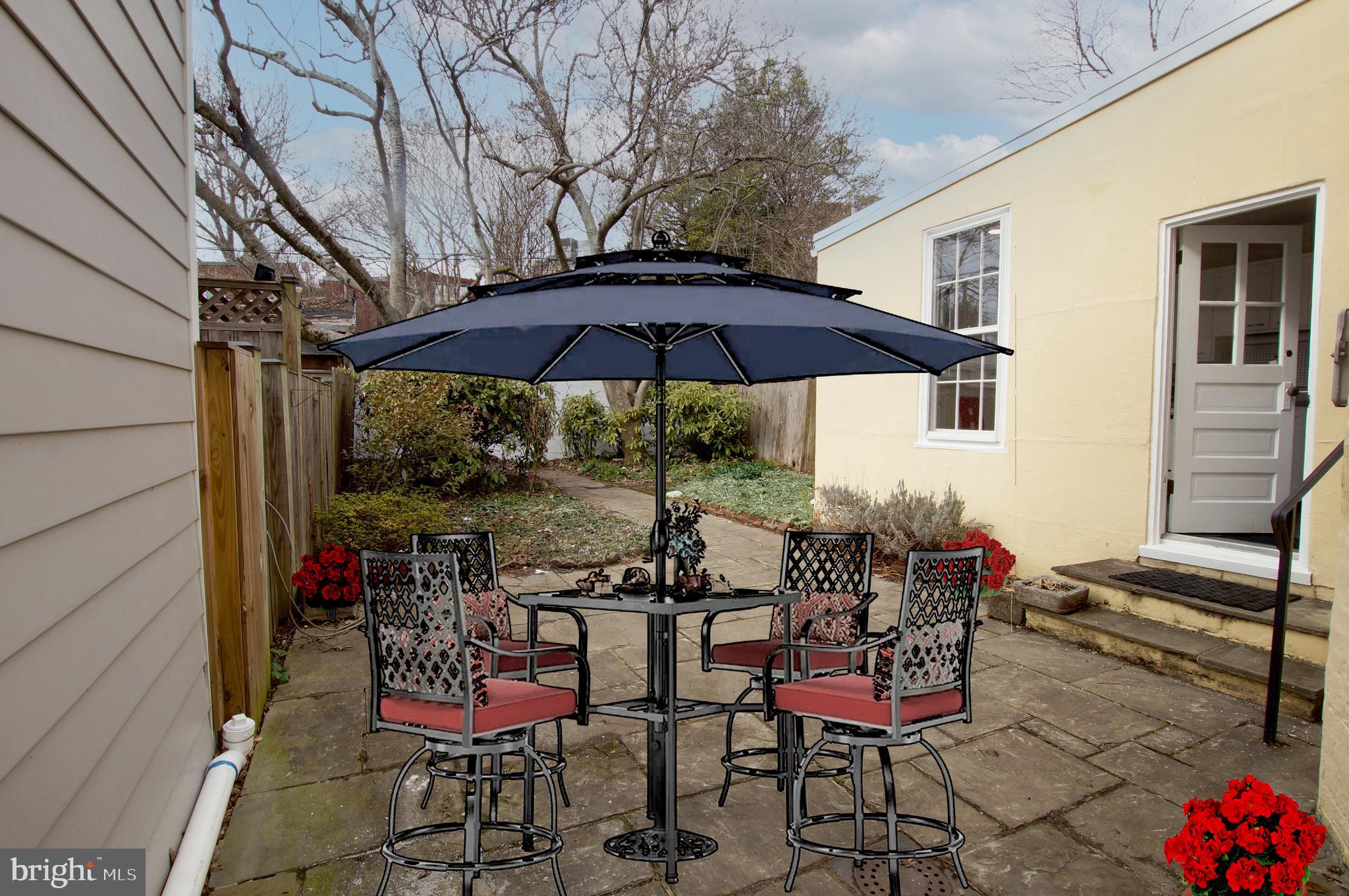 115 6th Street Southeast Washington, DC 20003 - Photo 10 of 39 Patio off kitchen