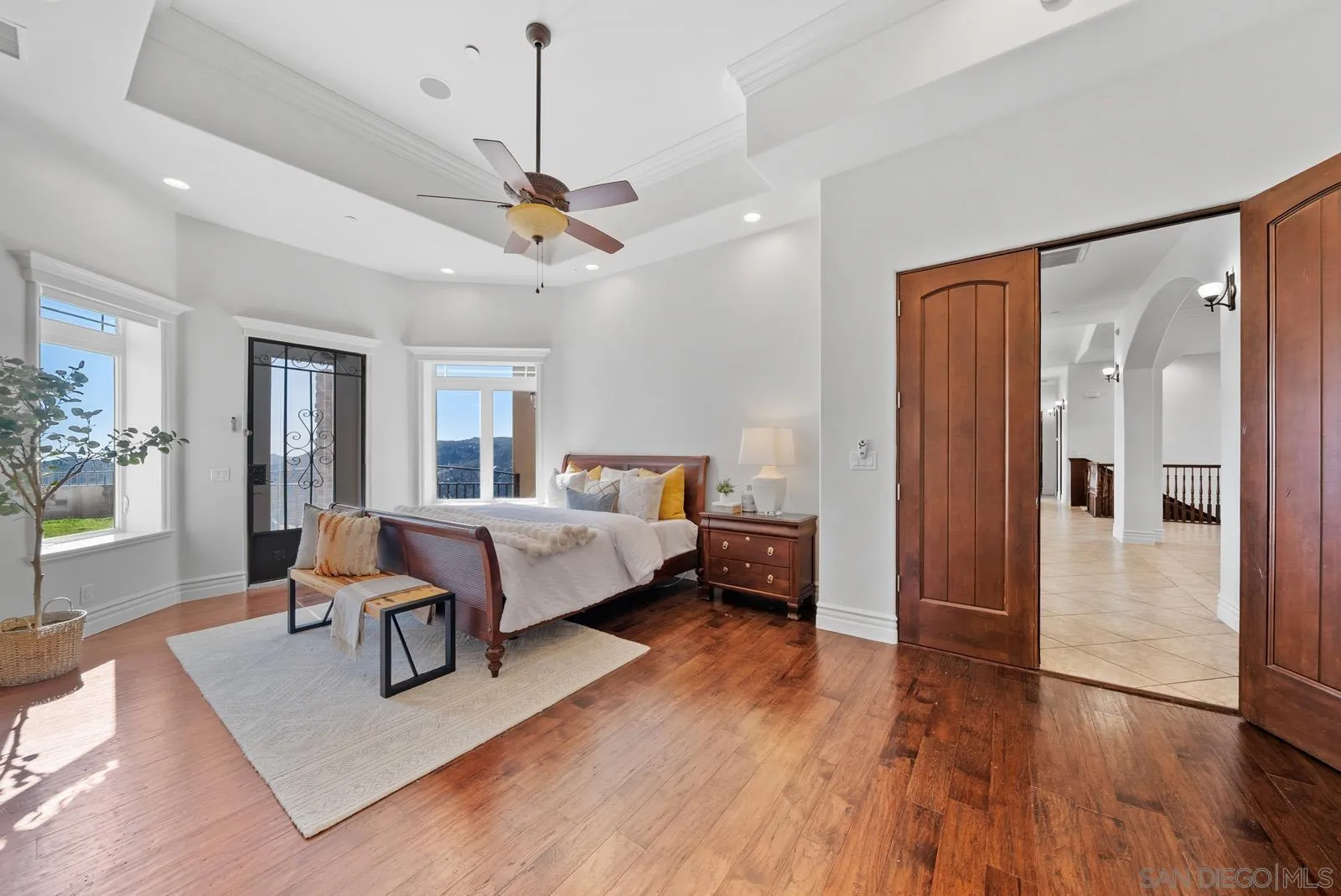 13170 Rancho Heights Road Pala, CA 92059 - Photo 21 of 75 a living room with furniture and a wooden floor