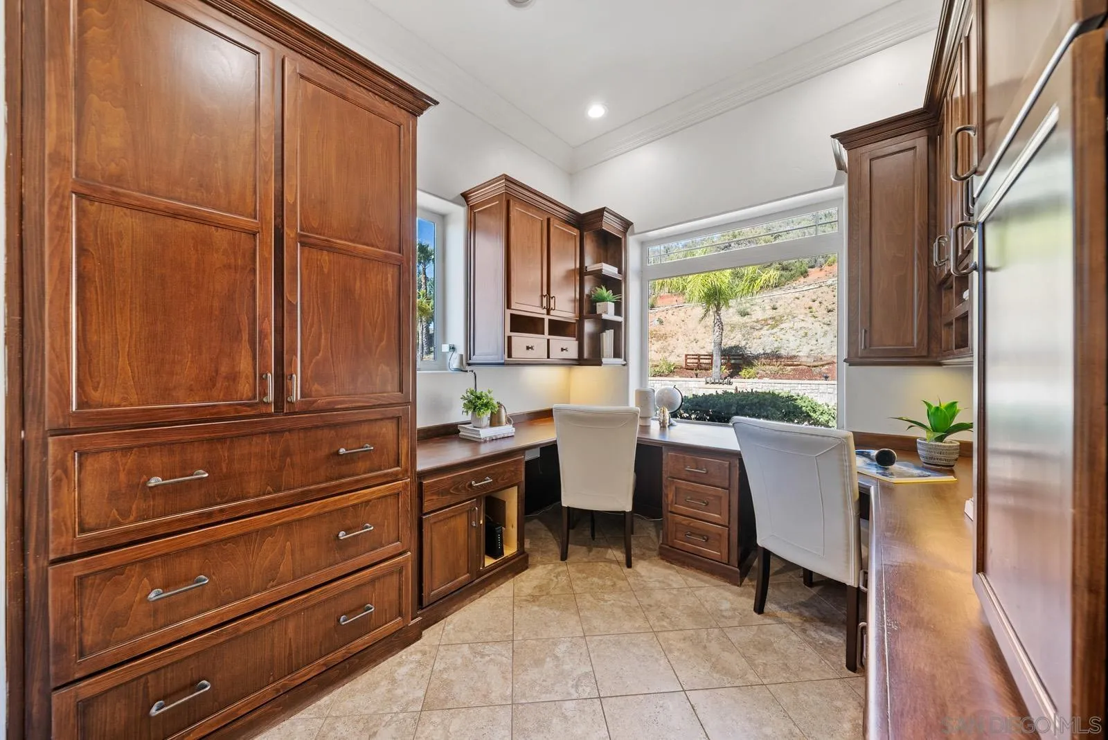 13170 Rancho Heights Road Pala, CA 92059 - Photo 28 of 75 a room with furniture a desk and chair with the wooden floor