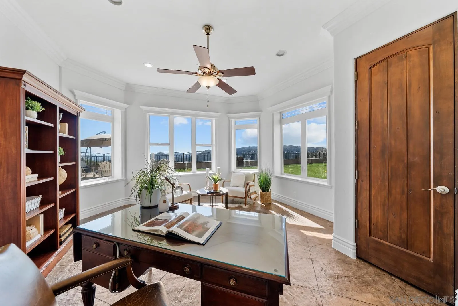 13170 Rancho Heights Road Pala, CA 92059 - Photo 40 of 75 a view of a workspace with furniture and a window