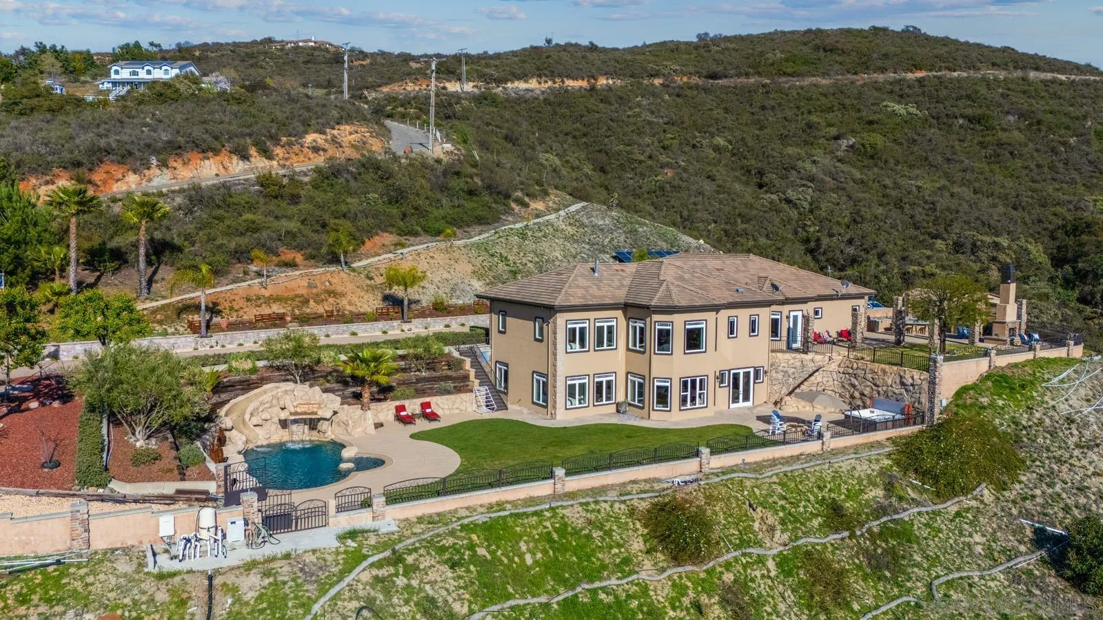 13170 Rancho Heights Road Pala, CA 92059 - Photo 73 of 75 an aerial view of a house with a big yard