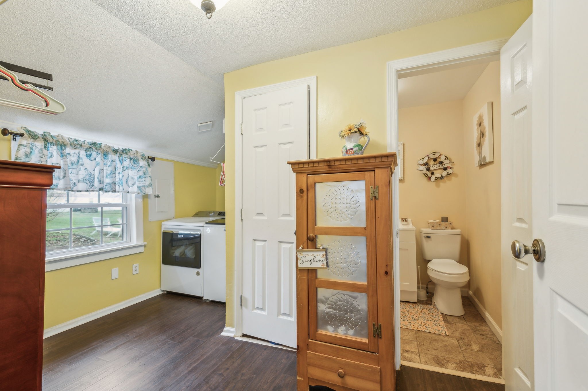 479 Elora Road Elora, TN 37328 - Photo 30 of 57 a bathroom with a granite countertop sink a toilet and shower