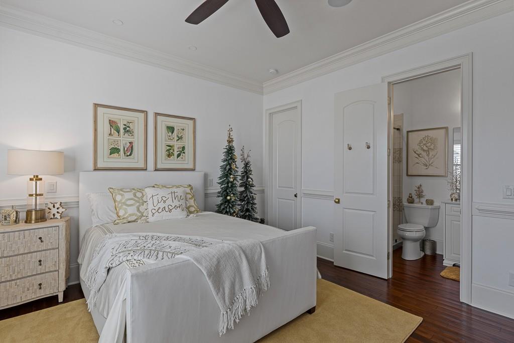 2794 Cork Street Hoschton, GA 30548 - Photo 24 of 51 a bedroom with a bed and a view of bathroom