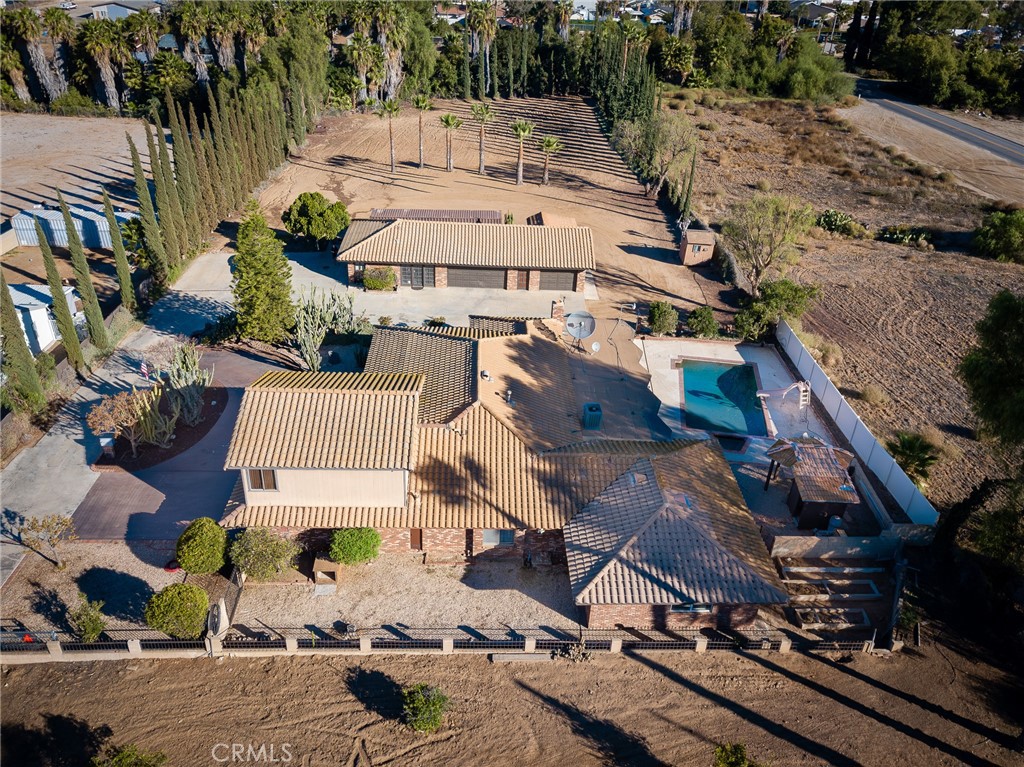 18200 Van Buren Boulevard Riverside, CA 92508 - Photo 11 of 56 an aerial view of a house with a yard