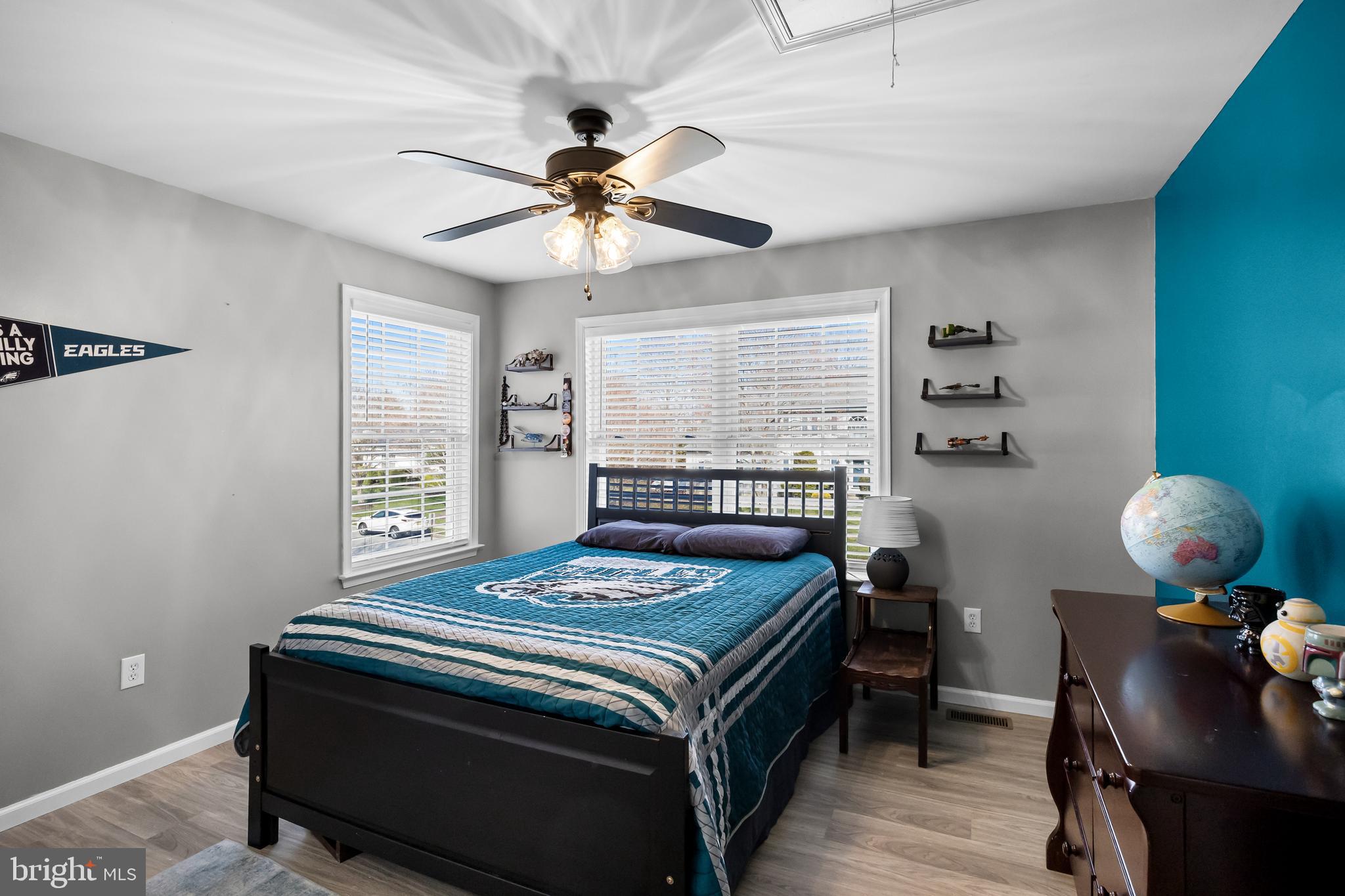 15 Millway Road Lumberton, NJ 08048 - Photo 36 of 66 a bed room with a bed and a chandelier