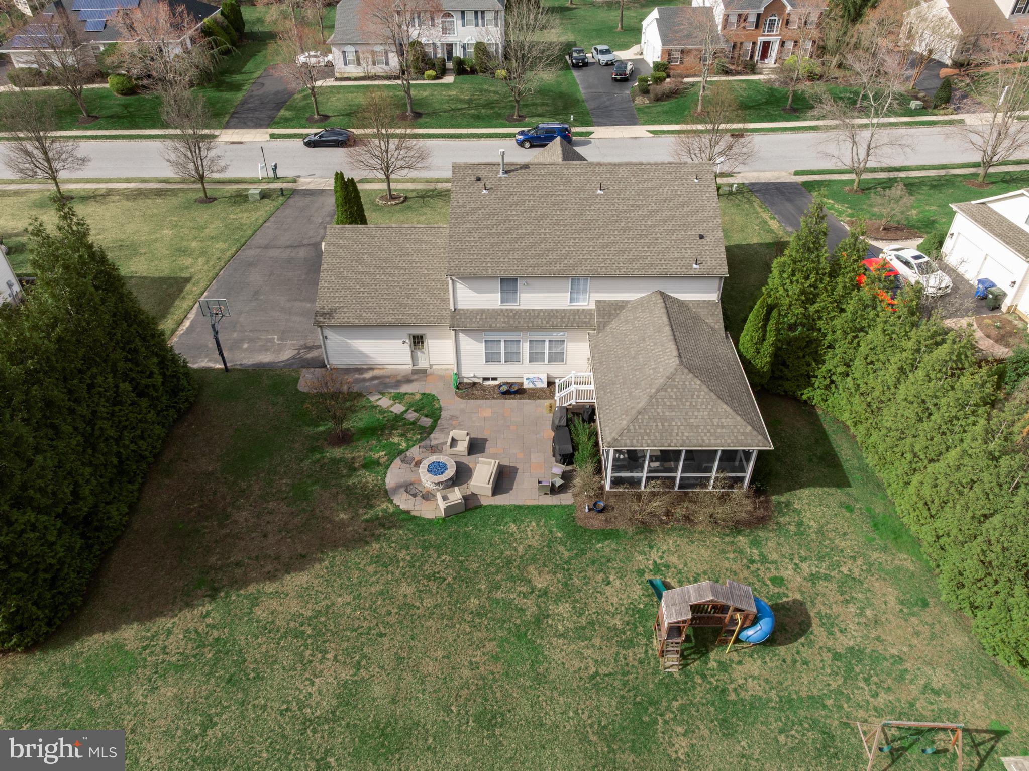 15 Millway Road Lumberton, NJ 08048 - Photo 59 of 66 an aerial view of a house with swimming pool and a yard