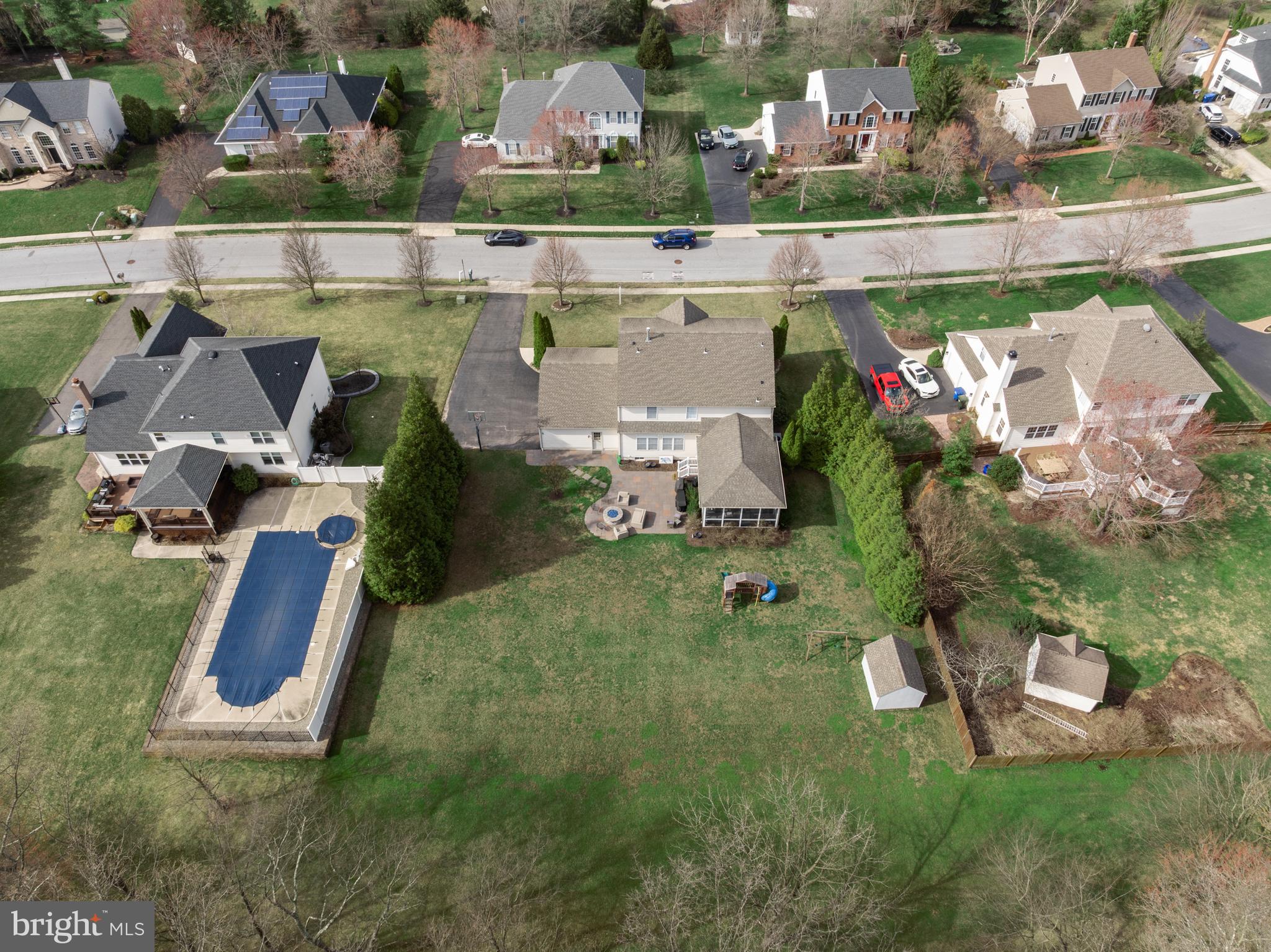 15 Millway Road Lumberton, NJ 08048 - Photo 60 of 66 an aerial view of a house with a swimming pool