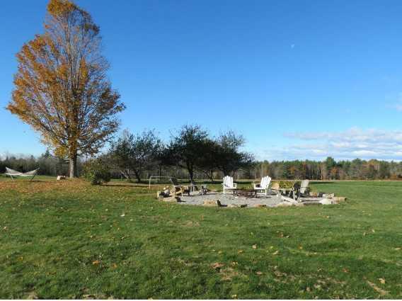 400 Carsley Road Harrison, ME 04040 - Photo 27 of 35 Yard/Garden. Fire Pit with Views of...